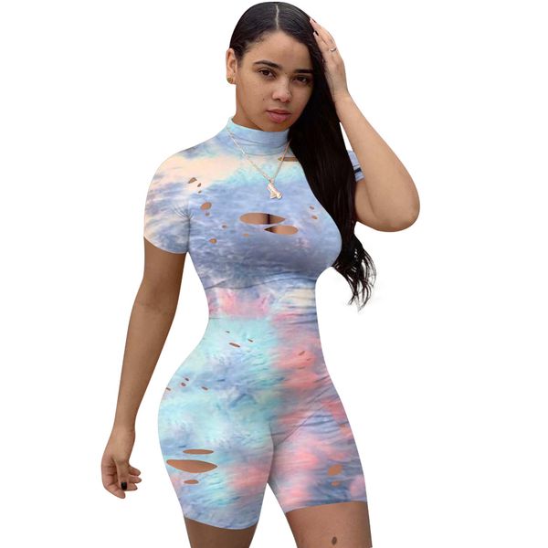 2020 hole rompers and jumpsuits for women summer tie dye playsuit for women turt neck romper fashion streetwear, Gray
2020 hole rompers and jumpsuits for women summer tie dye playsuit for women turt neck romper fashion streetwear, Gray