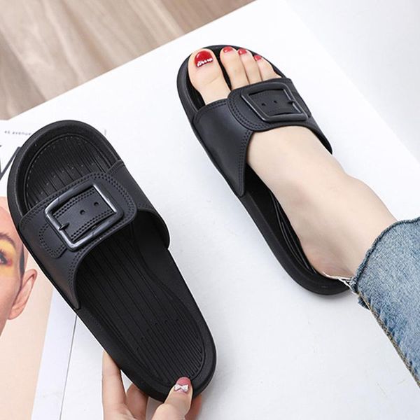 women slippers summer pvc shoes bathroom non slip buckle ladies casual slides female 2021 new flip flops fashion woman sandals, Black
women slippers summer pvc shoes bathroom non slip buckle ladies casual slides female 2021 new flip flops fashion woman sandals, Black