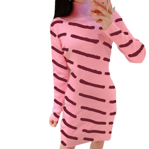 designer women casual dress fashion letter classic pattern knit bodycon dresses womens long sleeve clothing white pink black, Black;gray
designer women casual dress fashion letter classic pattern knit bodycon dresses womens long sleeve clothing white pink black, Black;gray