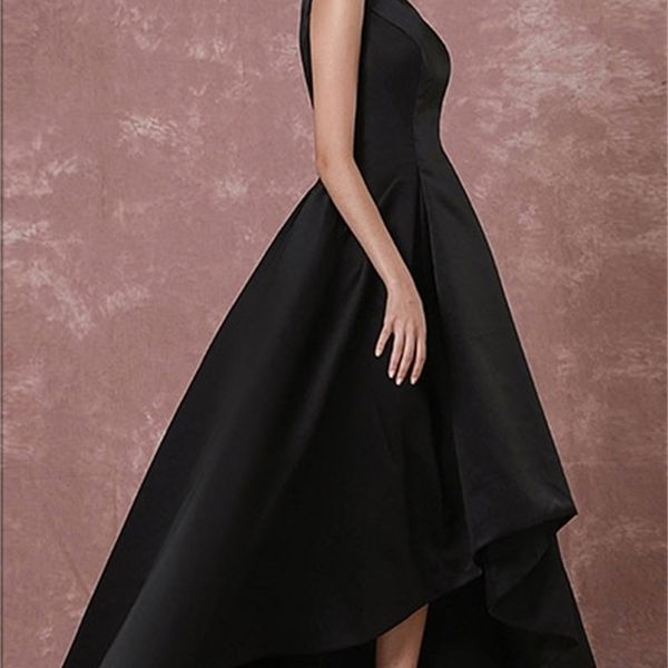 new elegant 2021 black prom es long backless evening satin high low pleated formal party vestidos de noiva nge4, Black;red
new elegant 2021 black prom es long backless evening satin high low pleated formal party vestidos de noiva nge4, Black;red