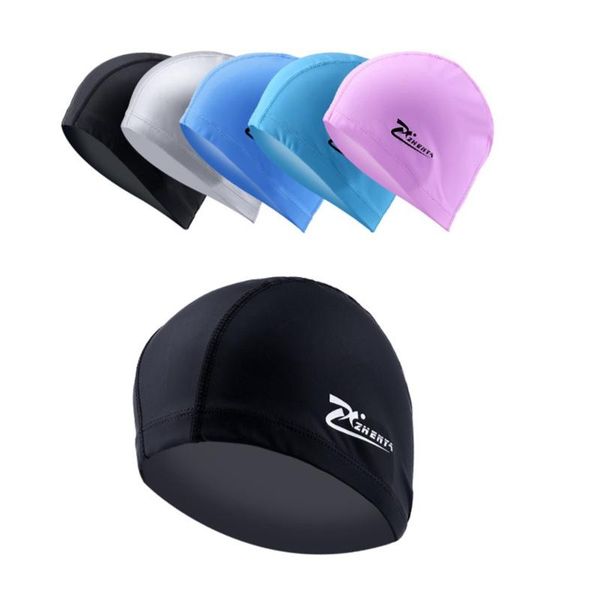 new elastic waterproof pu fabric protect ears long hair sports swim pool hat swimming cap size for men & women adults
new elastic waterproof pu fabric protect ears long hair sports swim pool hat swimming cap size for men & women adults