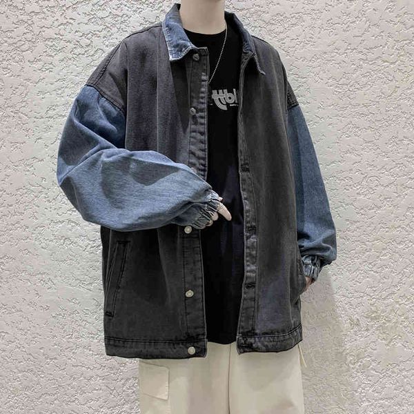 men's jackets novo solto denim casaco masculino retro streetwear estilo coreano retalhos casual casal jaqueta outono ins maré jaqu, Black;brown
men's jackets novo solto denim casaco masculino retro streetwear estilo coreano retalhos casual casal jaqueta outono ins maré jaqu, Black;brown