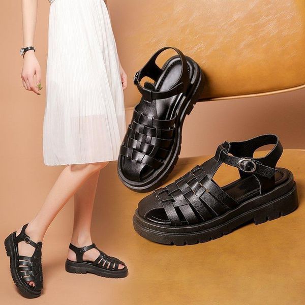 sandals women 2021 fashion woven summer buckle strap platform shoes student comfortable hollow rome plus size, Black
sandals women 2021 fashion woven summer buckle strap platform shoes student comfortable hollow rome plus size, Black