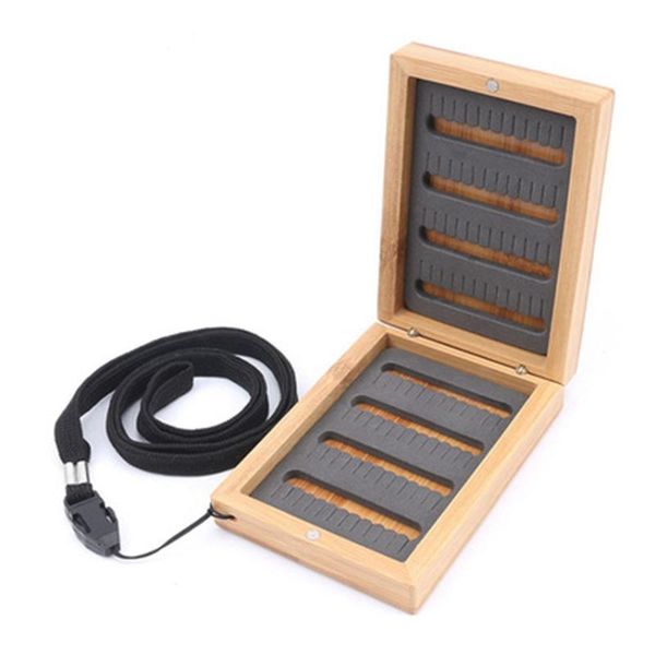 fishing accessories pocket bamboo box with slit foam portable container wooden double cover storage 95*68*35mm
fishing accessories pocket bamboo box with slit foam portable container wooden double cover storage 95*68*35mm