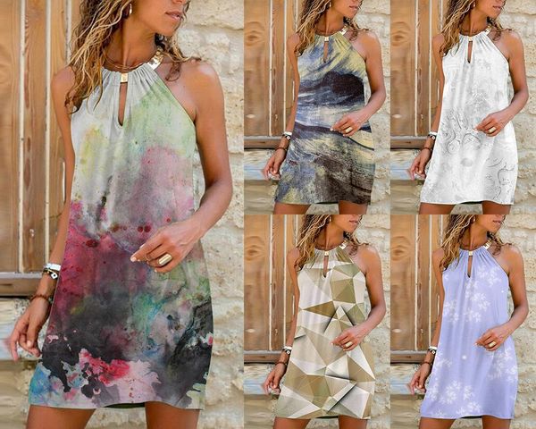 casual dresses women digital printed dress white summer 2021 girls beach wear sleeveless halter european style, Black;gray
casual dresses women digital printed dress white summer 2021 girls beach wear sleeveless halter european style, Black;gray