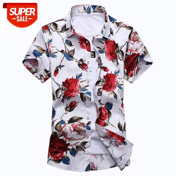 brand men's shirt 2020 new floral printing mens shirts short sleeve plus size -7xl comfortable flower print shirt men camiseta #cd3c, White;black
brand men's shirt 2020 new floral printing mens shirts short sleeve plus size -7xl comfortable flower print shirt men camiseta #cd3c, White;black