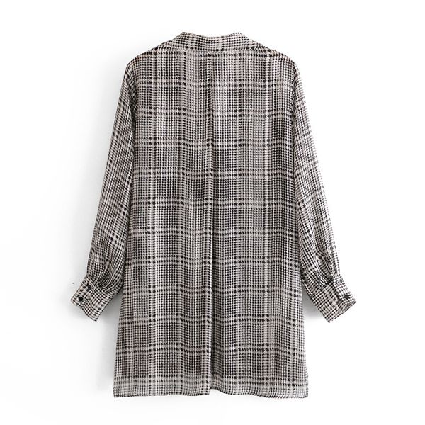 new 2021 spring plaid printing long oversize boyfriend shirts women blouses irregular hem gdqk, White
new 2021 spring plaid printing long oversize boyfriend shirts women blouses irregular hem gdqk, White