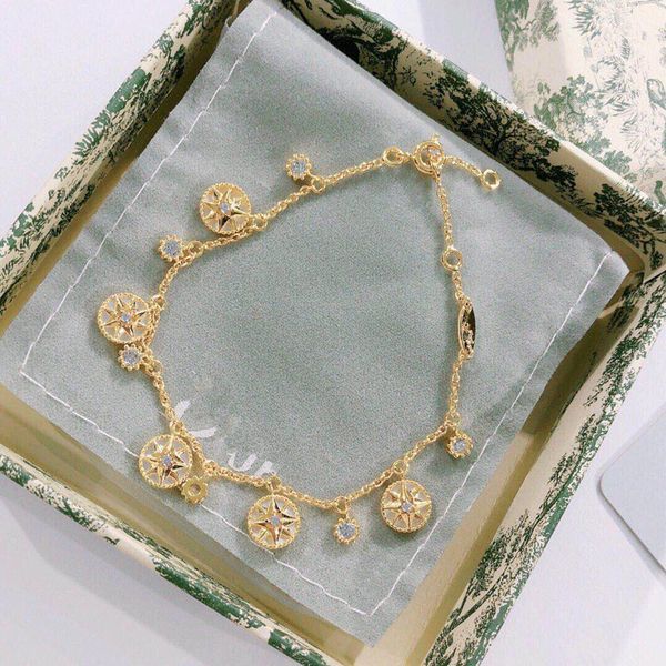 fine jewelry online shidifei compass eight star tassel bracelet women's 18k gold plated fritillaria high tide version 65% off store onl, Black 
fine jewelry online shidifei compass eight star tassel bracelet women's 18k gold plated fritillaria high tide version 65% off store onl, Black