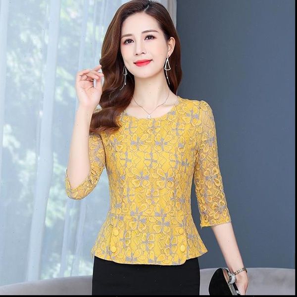 women spring autumn style lace blouses shirts lady casual half sleeve o neck lace blusas zz0600, White
women spring autumn style lace blouses shirts lady casual half sleeve o neck lace blusas zz0600, White