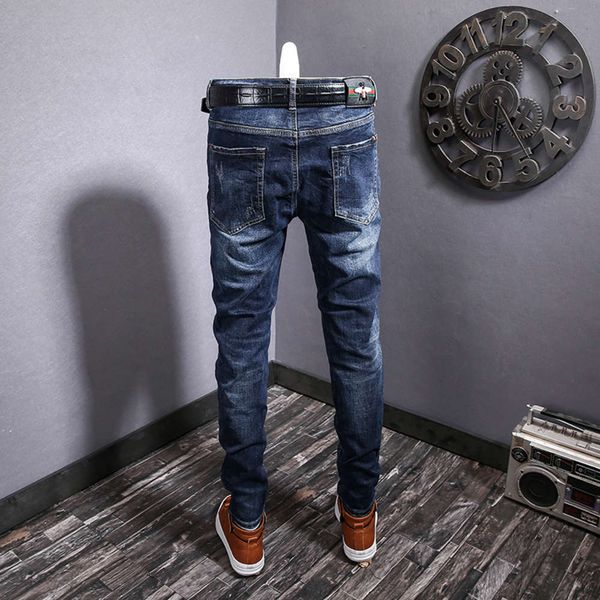 spring and autumn break patch jeans men's elastic slim straight tube fashion brand youth long pants casual, Blue
spring and autumn break patch jeans men's elastic slim straight tube fashion brand youth long pants casual, Blue