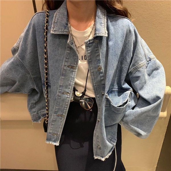 women's jackets denim jacket women spring and autumn korean-style loose retro long-sleeved, Black;brown
women's jackets denim jacket women spring and autumn korean-style loose retro long-sleeved, Black;brown
