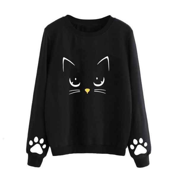 new fashion plus size women sweatshirts pullover hoodies autumn and winter cat weater round neck long sleeve, Black
new fashion plus size women sweatshirts pullover hoodies autumn and winter cat weater round neck long sleeve, Black