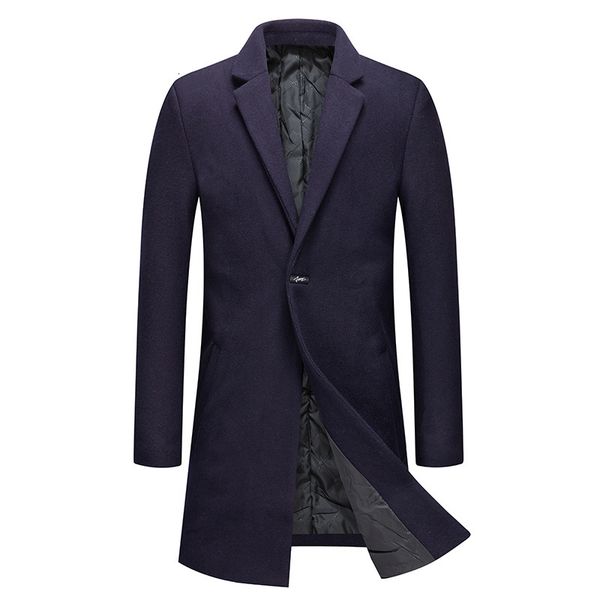 men's long winter of wool male casual business thick trench coat clothes c1x1, Black
men's long winter of wool male casual business thick trench coat clothes c1x1, Black