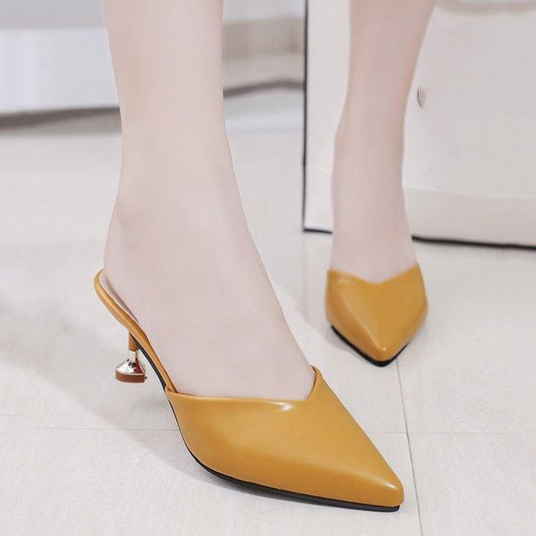 slippers spring summer mules women stiletto high heels pointed toe outside party wedding shoes woman sandalias mujer 365, Black
slippers spring summer mules women stiletto high heels pointed toe outside party wedding shoes woman sandalias mujer 365, Black