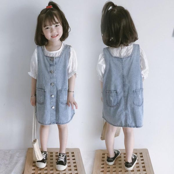 clothing sets girl suits baby fashion denim strap dress skirt princess party childrens short sleeve tshirts kids set, White
clothing sets girl suits baby fashion denim strap dress skirt princess party childrens short sleeve tshirts kids set, White