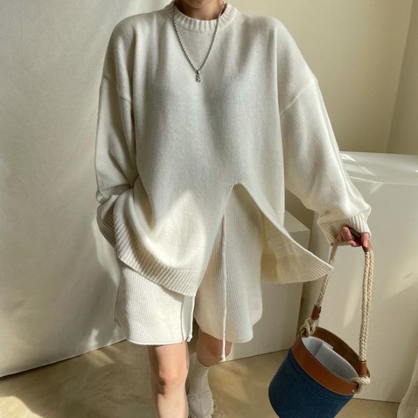 women's tracksuits 2021 solid simple split o neck full loose casual sweater+shorts two-piece suit u860, Gray
women's tracksuits 2021 solid simple split o neck full loose casual sweater+shorts two-piece suit u860, Gray