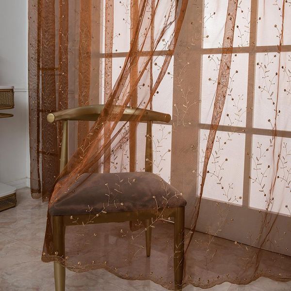 curtain & drapes brown embroidered sheer curtains for living room bedroom kitchen white waterweed tulle windows voile home decoration
curtain & drapes brown embroidered sheer curtains for living room bedroom kitchen white waterweed tulle windows voile home decoration