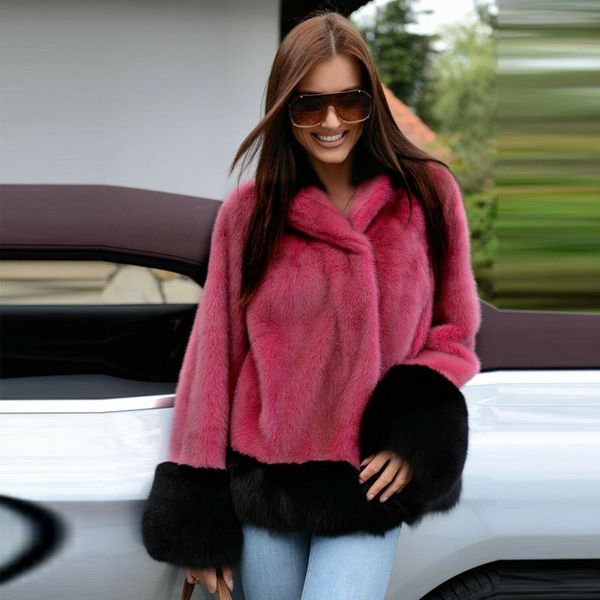 women's fur & faux fursarcar 2021 winter red real mink coats women genuine coat with stand collar elegant female jacket, Black
women's fur & faux fursarcar 2021 winter red real mink coats women genuine coat with stand collar elegant female jacket, Black