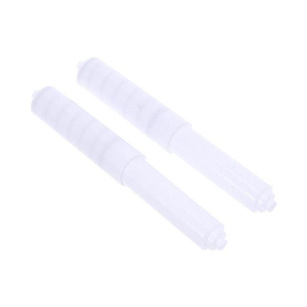 2pcs roller fit-all style plastic-spring loaded white roller bathroom paper holder replacement