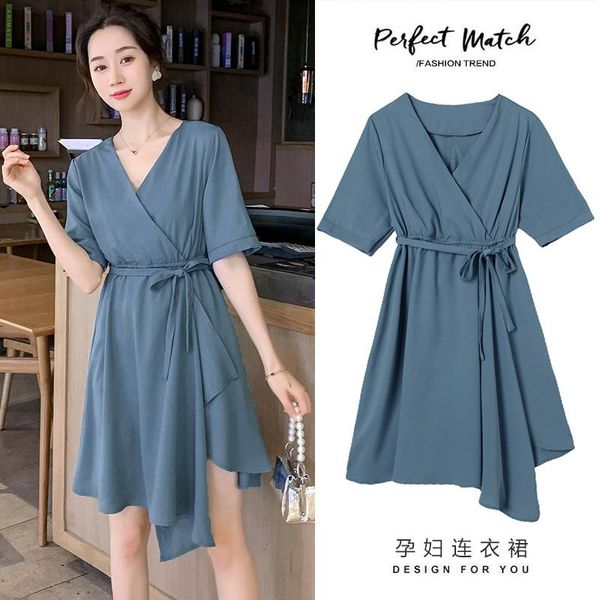 maternity dresses 43989# clothes summer short sleeves easy matching loose stylish asymmetric dress pregnant women mom, White
maternity dresses 43989# clothes summer short sleeves easy matching loose stylish asymmetric dress pregnant women mom, White