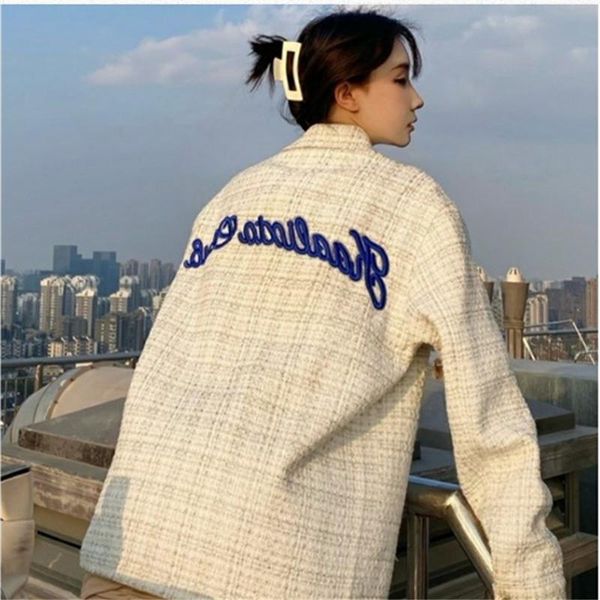 women's jackets vintage oversized for women fashion embroidered letter single-breasted long sleeve mujer loose cardigan streetwear ins, Black;brown
women's jackets vintage oversized for women fashion embroidered letter single-breasted long sleeve mujer loose cardigan streetwear ins, Black;brown
