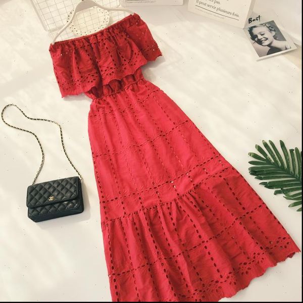 2021 fashion women dresses lotus leaf slash neck retro jacquard hollow elegant long dress female drop shipping, Black;gray
2021 fashion women dresses lotus leaf slash neck retro jacquard hollow elegant long dress female drop shipping, Black;gray