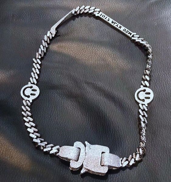2021 1017 alyx studio logo metal chain fully drilled 18k zircon necklace men women hip hop outdoor street accessoris festival gift ship, Silver
2021 1017 alyx studio logo metal chain fully drilled 18k zircon necklace men women hip hop outdoor street accessoris festival gift ship, Silver
