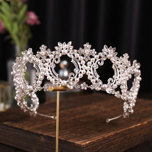 baroque silver color crystal flower bridal tiaras crown rhinestone pageant diadem bride headband wedding gifts hair accessoriesdio chan cont, White;golden
baroque silver color crystal flower bridal tiaras crown rhinestone pageant diadem bride headband wedding gifts hair accessoriesdio chan cont, White;golden