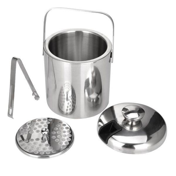 ice buckets and coolers 1.3l stainless steel cube container double walled bucket with tongs lid
ice buckets and coolers 1.3l stainless steel cube container double walled bucket with tongs lid