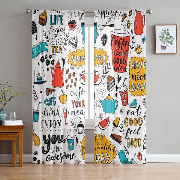 curtain & drapes cafe doodle teapot cup food tulle curtains for living room bedroom modern voile kitchen window treatment
curtain & drapes cafe doodle teapot cup food tulle curtains for living room bedroom modern voile kitchen window treatment