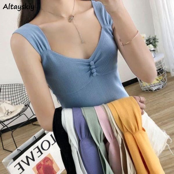women's tanks & camis camisole women candy colors elastic knitting slim comfortable all-match solid lovely fashion ins simple sweet sum, White
women's tanks & camis camisole women candy colors elastic knitting slim comfortable all-match solid lovely fashion ins simple sweet sum, White
