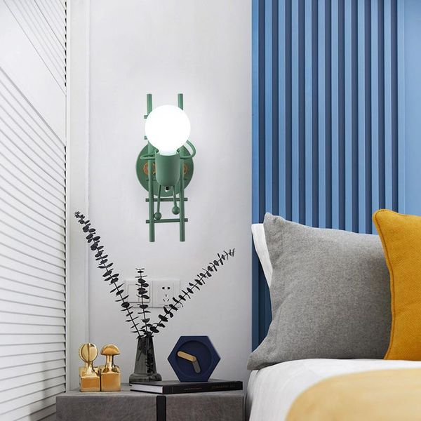 pendant lamps e27 led nodic wall lamp creative small man iron lights metal simple cartoon robot sconce for indoor art decor light
pendant lamps e27 led nodic wall lamp creative small man iron lights metal simple cartoon robot sconce for indoor art decor light