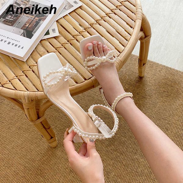 aneikeh summer women's shoes square heel open butterfly-knot party string bead pvc gladiator buckle strap novelty polka dot 210615, Black
aneikeh summer women's shoes square heel open butterfly-knot party string bead pvc gladiator buckle strap novelty polka dot 210615, Black