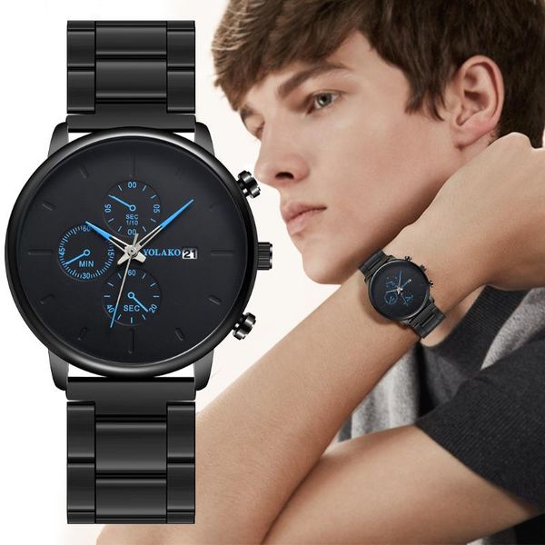 wristwatches fashion watch men's calendar steel band trend fake three eyes casual quartz, Slivery;brown
wristwatches fashion watch men's calendar steel band trend fake three eyes casual quartz, Slivery;brown