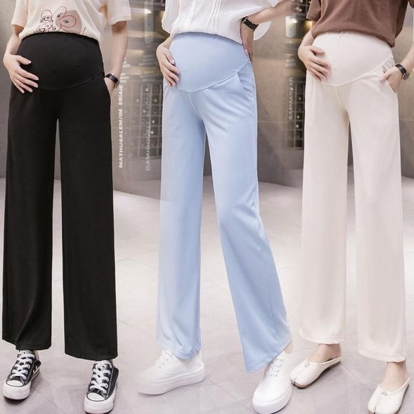 92005# maternity pants summer support abdomen elastic waist loose belly support pants maternity trousers, White
92005# maternity pants summer support abdomen elastic waist loose belly support pants maternity trousers, White