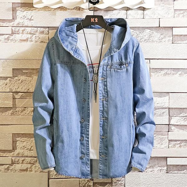 men's jackets 2021 autumn style hooded denim jacket youth casual solid color fashion design stand collar, Black;brown
men's jackets 2021 autumn style hooded denim jacket youth casual solid color fashion design stand collar, Black;brown