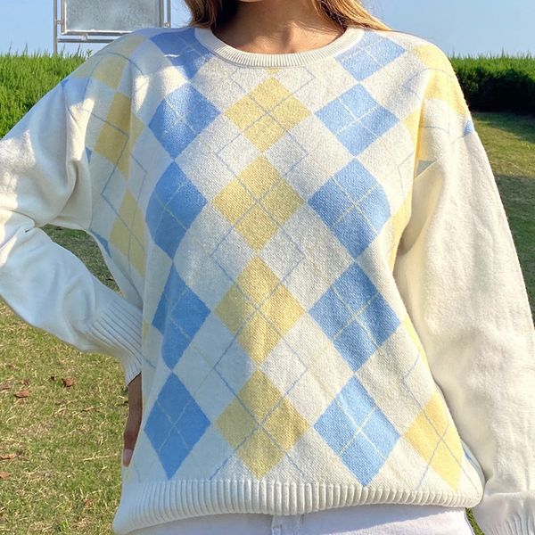 winter style fashion t-shirt 2021 fashion knitted long sleeve o neck plaid high street women t-shirt, White
winter style fashion t-shirt 2021 fashion knitted long sleeve o neck plaid high street women t-shirt, White