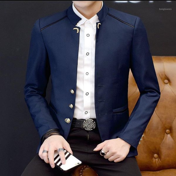 men's suits & blazers cotton slim fit men suit britishs style casual jacket male coat terno masculino, White;black
men's suits & blazers cotton slim fit men suit britishs style casual jacket male coat terno masculino, White;black
