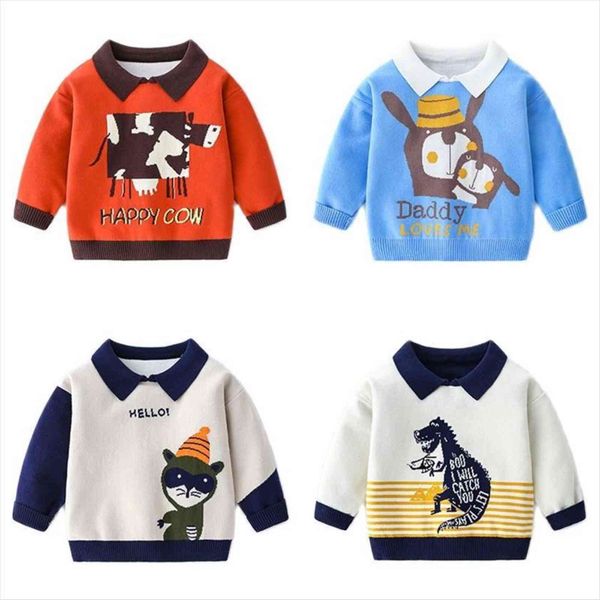 kids sweater autumn winter fashion boy korean style baby turn down collar cartoon animals long sleeve knitted, Blue
kids sweater autumn winter fashion boy korean style baby turn down collar cartoon animals long sleeve knitted, Blue