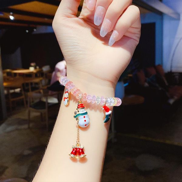 charm bracelets qiluxy fashion enamel snowman socks elk beads for women christmas jewelry gifts, Golden;silver
charm bracelets qiluxy fashion enamel snowman socks elk beads for women christmas jewelry gifts, Golden;silver