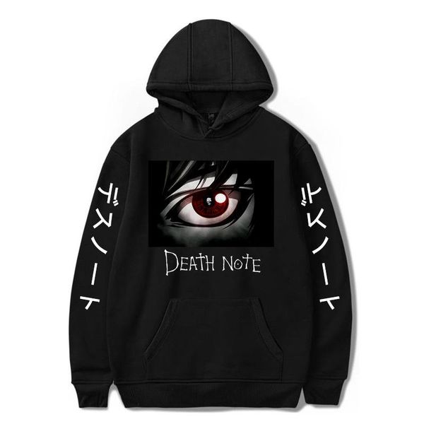 men's hoodies & sweatshirts japan anime death note hoodie men/women casual loose harajuku hip hop sweatshirt streetwear oversize te, Black
men's hoodies & sweatshirts japan anime death note hoodie men/women casual loose harajuku hip hop sweatshirt streetwear oversize te, Black
