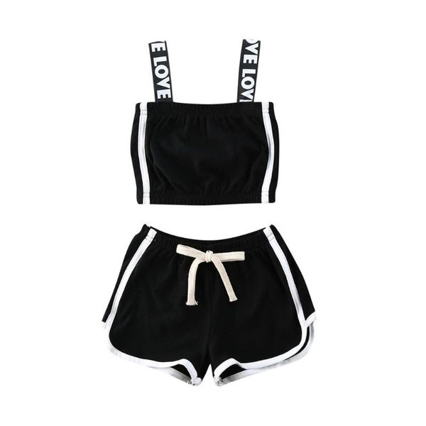 #5 kids baby girls outfits clothes strap t shirt vest tracksuit sports shorts set (1-6y) girls sleeveless sling print outfits, White
#5 kids baby girls outfits clothes strap t shirt vest tracksuit sports shorts set (1-6y) girls sleeveless sling print outfits, White