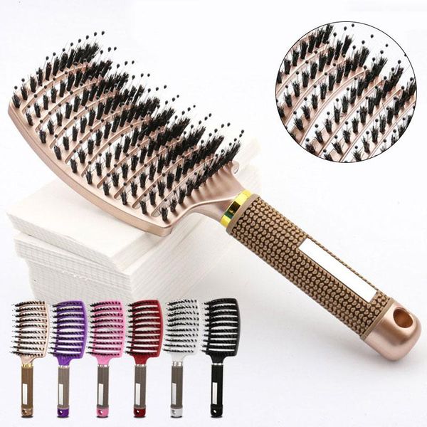 hair brushes scalp massage comb hairbrush bristle nylon women wet dry curly detangle brush salon hairdressing styling tool dropship, Silver
hair brushes scalp massage comb hairbrush bristle nylon women wet dry curly detangle brush salon hairdressing styling tool dropship, Silver