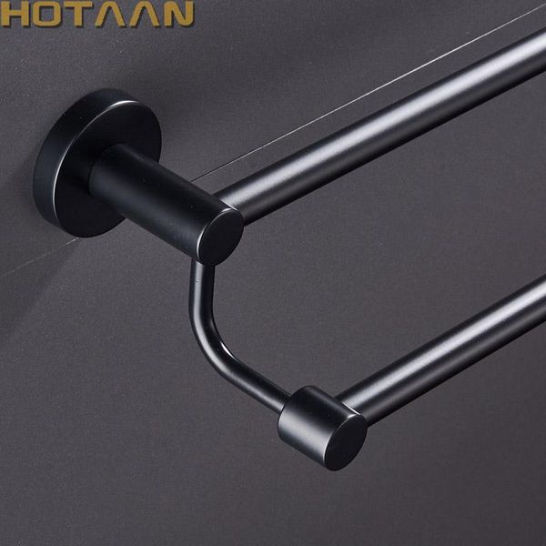 towel racks matte black finish stainless steel bathroom accessory double bar rail holder 60cm yt-10998-h
towel racks matte black finish stainless steel bathroom accessory double bar rail holder 60cm yt-10998-h
