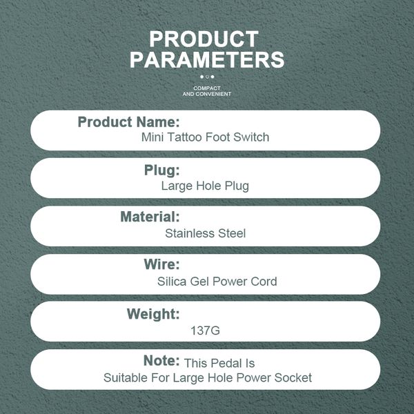 mini stainless steel tattoo foot pedal controller power supply machine footswitch with 1.5m silica power cord tattoo accessoriesscouts
mini stainless steel tattoo foot pedal controller power supply machine footswitch with 1.5m silica power cord tattoo accessoriesscouts