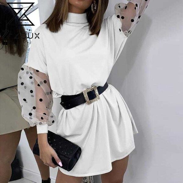 women dress mesh patchwork lantern sleeve casual dresses black white plus size dot summer fashion 210524, Black;gray
women dress mesh patchwork lantern sleeve casual dresses black white plus size dot summer fashion 210524, Black;gray