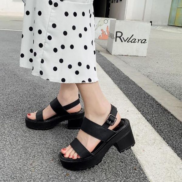 sandals summer punk shoes women gladiator wedge womens strappy heels comfortable, Black
sandals summer punk shoes women gladiator wedge womens strappy heels comfortable, Black