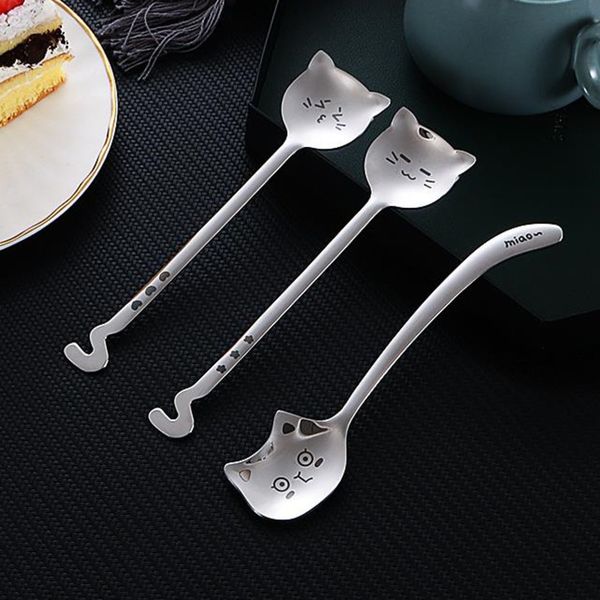 100pcs creative teaspoon long tail cat coffee spoon bent handle stainless steel dessert spoon birthday gift tableware
100pcs creative teaspoon long tail cat coffee spoon bent handle stainless steel dessert spoon birthday gift tableware