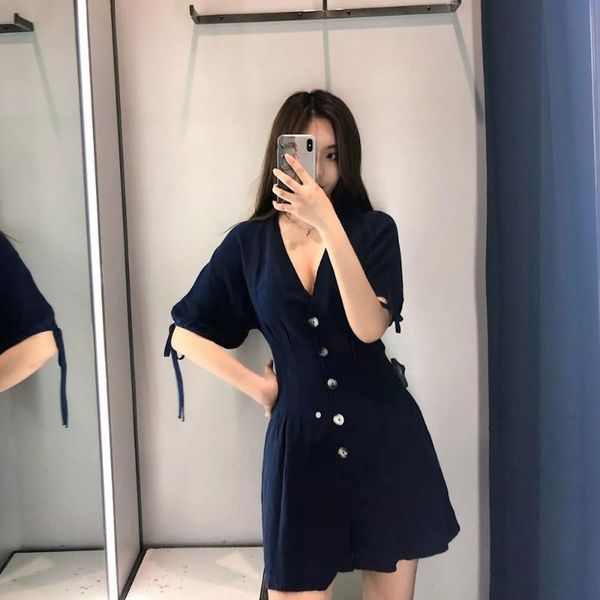 women's jumpsuits & rompers cotton women romper 2021 ladies deep v loose blue button short summer fashion womens office overwear casual, Black;white
women's jumpsuits & rompers cotton women romper 2021 ladies deep v loose blue button short summer fashion womens office overwear casual, Black;white