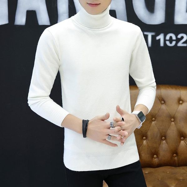 men's sweaters 2021 autumn/winter turtleneck solid color knit slim line coat base shirt, White;black
men's sweaters 2021 autumn/winter turtleneck solid color knit slim line coat base shirt, White;black